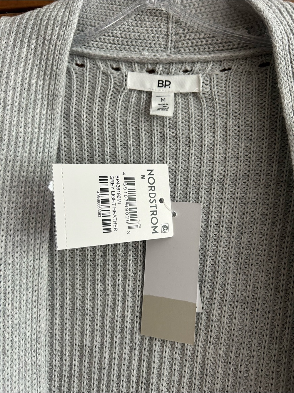 BP Nordstrom lightweight open-front Cardigan Size M - Picture 3 of 5